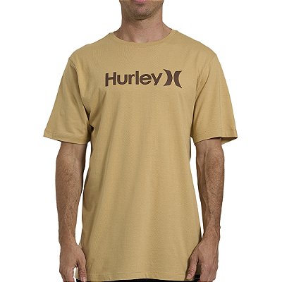 Camiseta Hurley One&Only Over WT26 Masculina Bege