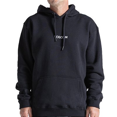 Moletom Volcom Canguru Signature WT26 Masculino Preto