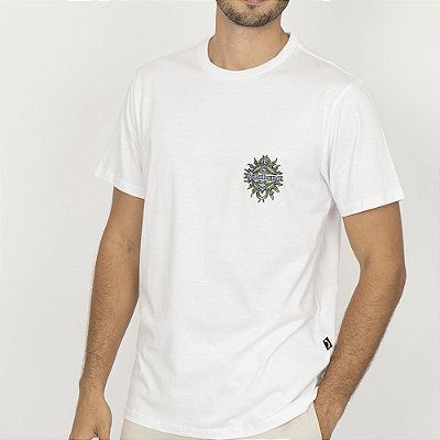 Camiseta Billabong Solar Flare WT26 Masculina Branco