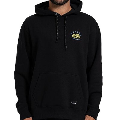 Moletom Hurley Canguru Sea Monster WT26 Masculino Preto