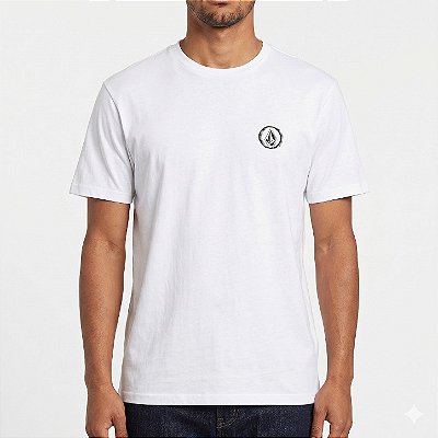 Camiseta Volcom Circle Stone WT26 Masculina Branco