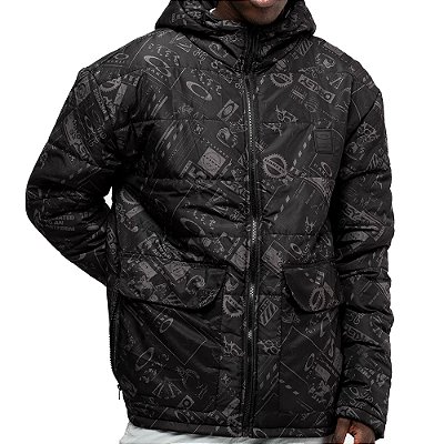 Jaqueta Oakley Graphic Puffer WT26 Masculina Blackout