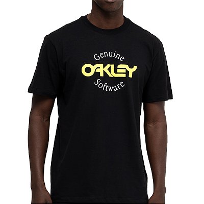 Camiseta Oakley B1B Software Logo SS WT26 Masculina Blackout