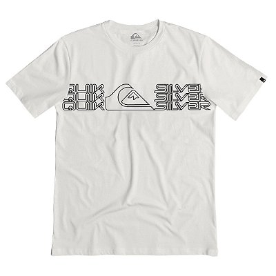 Camiseta Quiksilver Big Block PS WT26 Masculina Snow White
