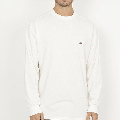 Camiseta Quiksilver Manga Longa Embroidery Over Snow White