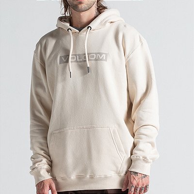 Moletom Volcom Canguru Graphic WT26 Masculino Vintage White
