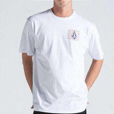 Camiseta Volcom Wavy Train WT26 Masculina Branco