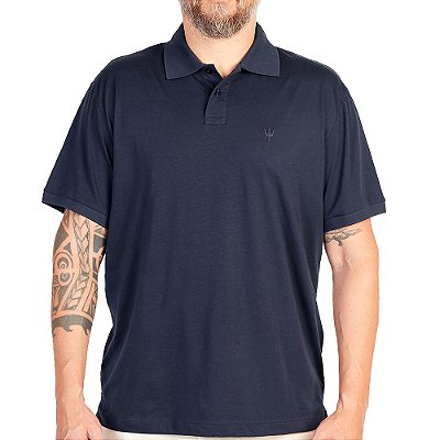 Camisa Polo Osklen Tridente Touch Masculino Marinho