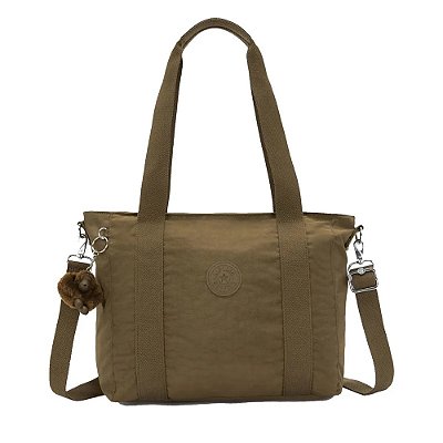 Bolsa Kipling Asseni S Smooth Khaki