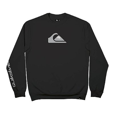 Moletom Quiksilver Careca Comp Logo WT26 Masculino Preto