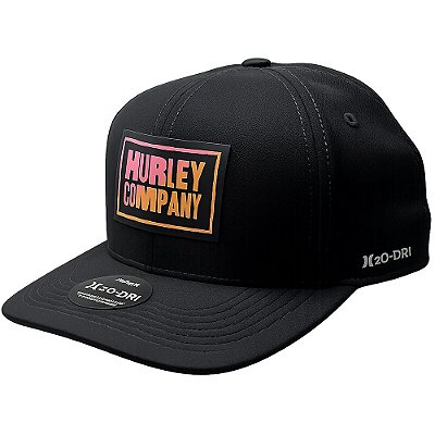 Boné Hurley Aba Curva Patch Classic WT26 Preto