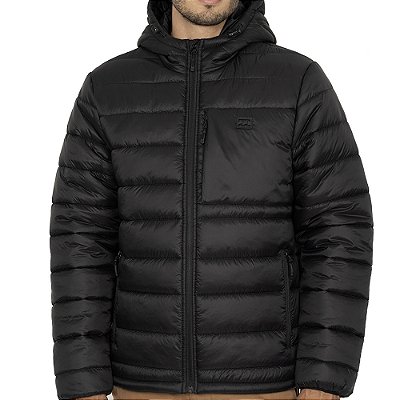 Jaqueta Billabong Rubber Icon Puffer WT26 Masculina Preto