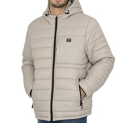 Jaqueta Billabong Rubber Icon Puffer WT26 Masculina Bege