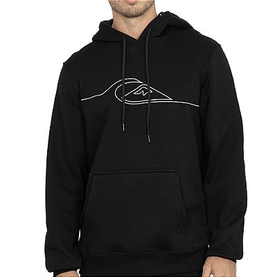 Moletom Quiksilver Canguru New Lines WT26 Masculino Preto