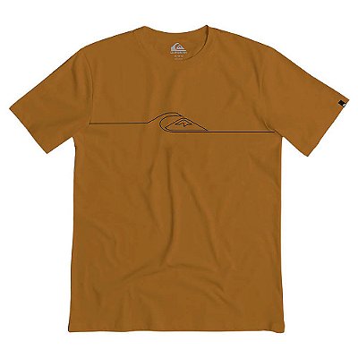 Camiseta Quiksilver New Lines WT26 Masculina Mostarda