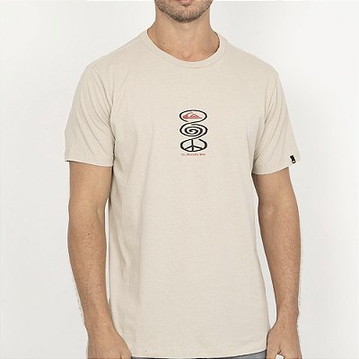 Camiseta Quiksilver Harmony Spiral WT26 Masculina Areia