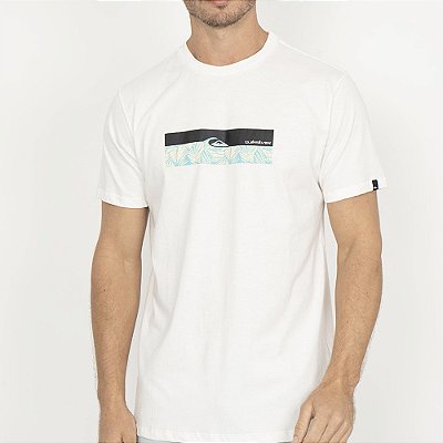 Camiseta Quiksilver Box Holmes WT26 Masculina Snow White