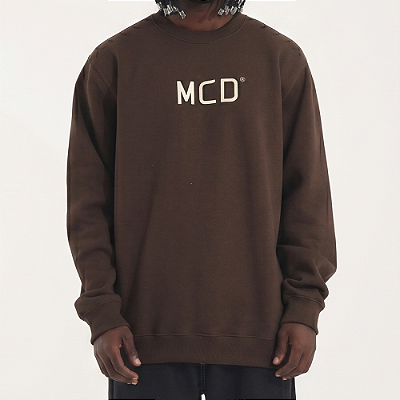 Moletom MCD Careca MCD WT26 Masculino Marrom Ruina