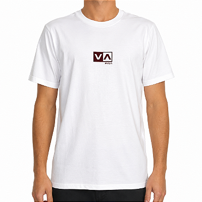 Camiseta RVCA Mini Balance Box WT26 Masculina Snow White