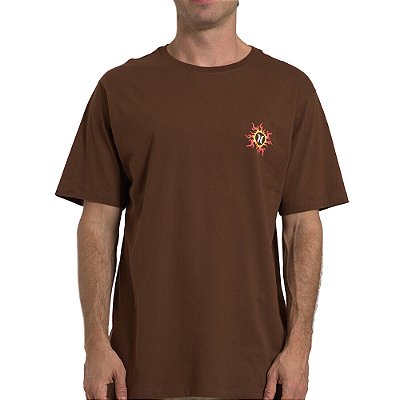 Camiseta Hurley Dragon WT26 Masculina Marrom