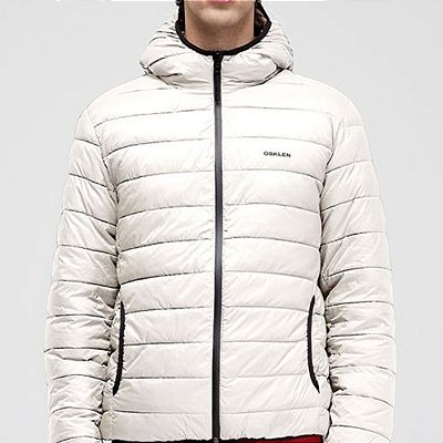 Jaqueta Osklen Superlight Hood Double Off White/Preto