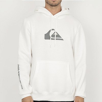 Moletom Quiksilver Canguru Comp Logo WT26 Masculino Branco