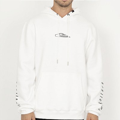 Moletom Quiksilver Canguru Quik Action WT26 Masculino Branco