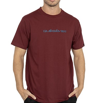 Camiseta Quiksilver Omni Font WT26 Masculina Vinho