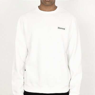 Moletom Element Careca Siganature Crew WT26 Masculino Branco
