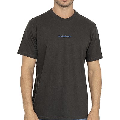 Camiseta Quiksilver Fractured Wave WT26 Cinza Escuro