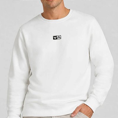 Moletom RVCA Careca VA WT26 Masculino Branco