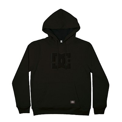 Moletom DC Shoes Canguru Embossed Star WT26 Masculino Preto