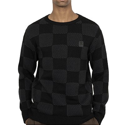Tricot DC Shoes Plaid WT26 Masculina Preto