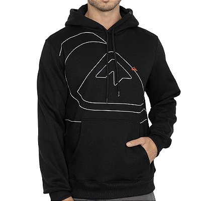 Moletom Quiksilver Canguru Big New Tour WT26 Masculino Preto