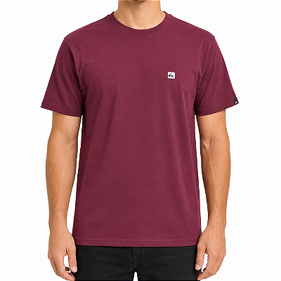Camiseta Quiksilver Transfer Square WT26 Masculina Vinho