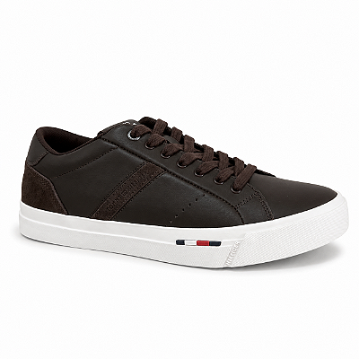 Tênis Tommy Hilfiger Dino LTH Masculino Cocoa