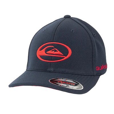 Boné Quiksilver Aba Curva Domed Logo Flaming Heat WT26 Azul