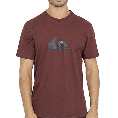 Camiseta Quiksilver Comp Logo PS WT26 Masculina Vinho