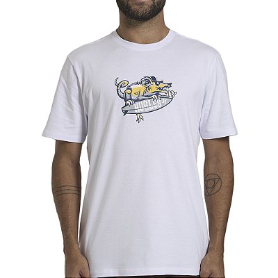 Camiseta Hurley Crazy WT26 Masculina Branco