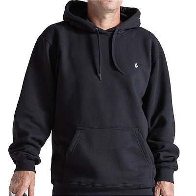 Moletom Volcom Canguru Single Stone WT26 Preto