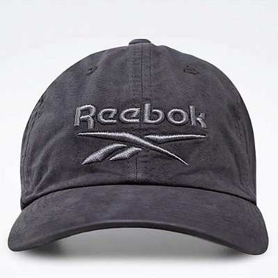 Boné Reebok Aba Curva Lockup Estonado Cinza Escuro