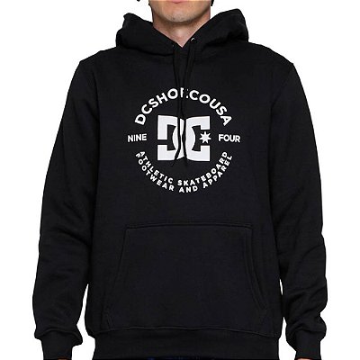 Moletom DC Shoes Canguru DC Star Pilot 280G WT24 Preto