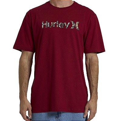 Camiseta Hurley O&O Classic Over WT26 Masculina Vinho