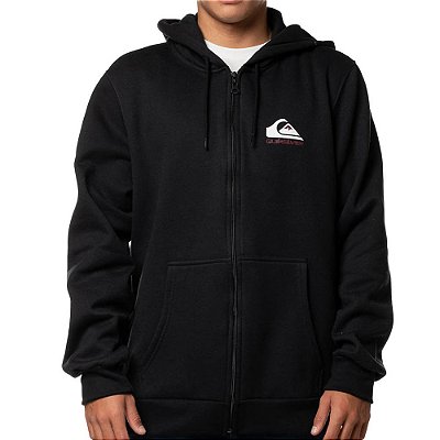 Moletom Quiksilver Aberto Omni Logo FC 280G WT24 Preto