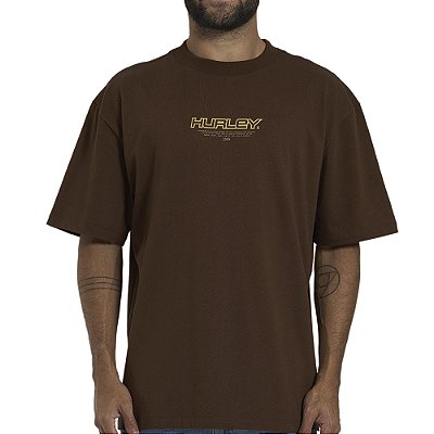 Camiseta Hurley Nine Nine Maxfit WT26 Masculina Marrom