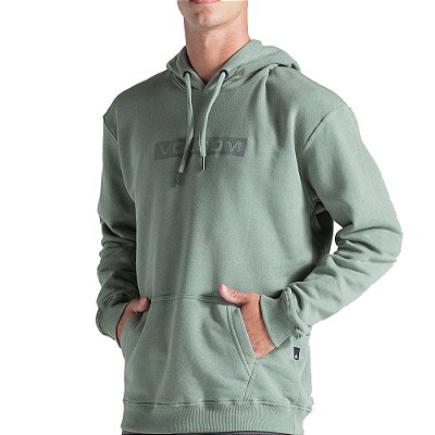 Moletom Volcom Canguru Graphic WT26 Masculino Verde Claro