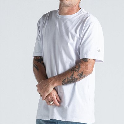 Camiseta Volcom Solid Stone WT26 Masculina Branco