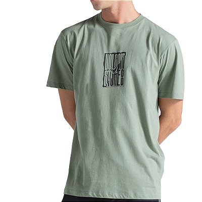 Camiseta Volcom Exacto WT26 Masculina Verde Claro