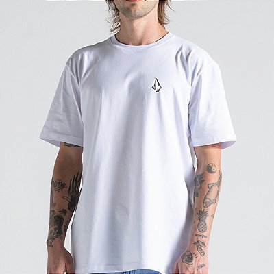 Camiseta Volcom Iconic WT26 Masculina Branco