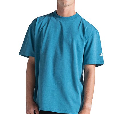 Camiseta Volcom Comfort Circle Solid WT26 Masculina Azul